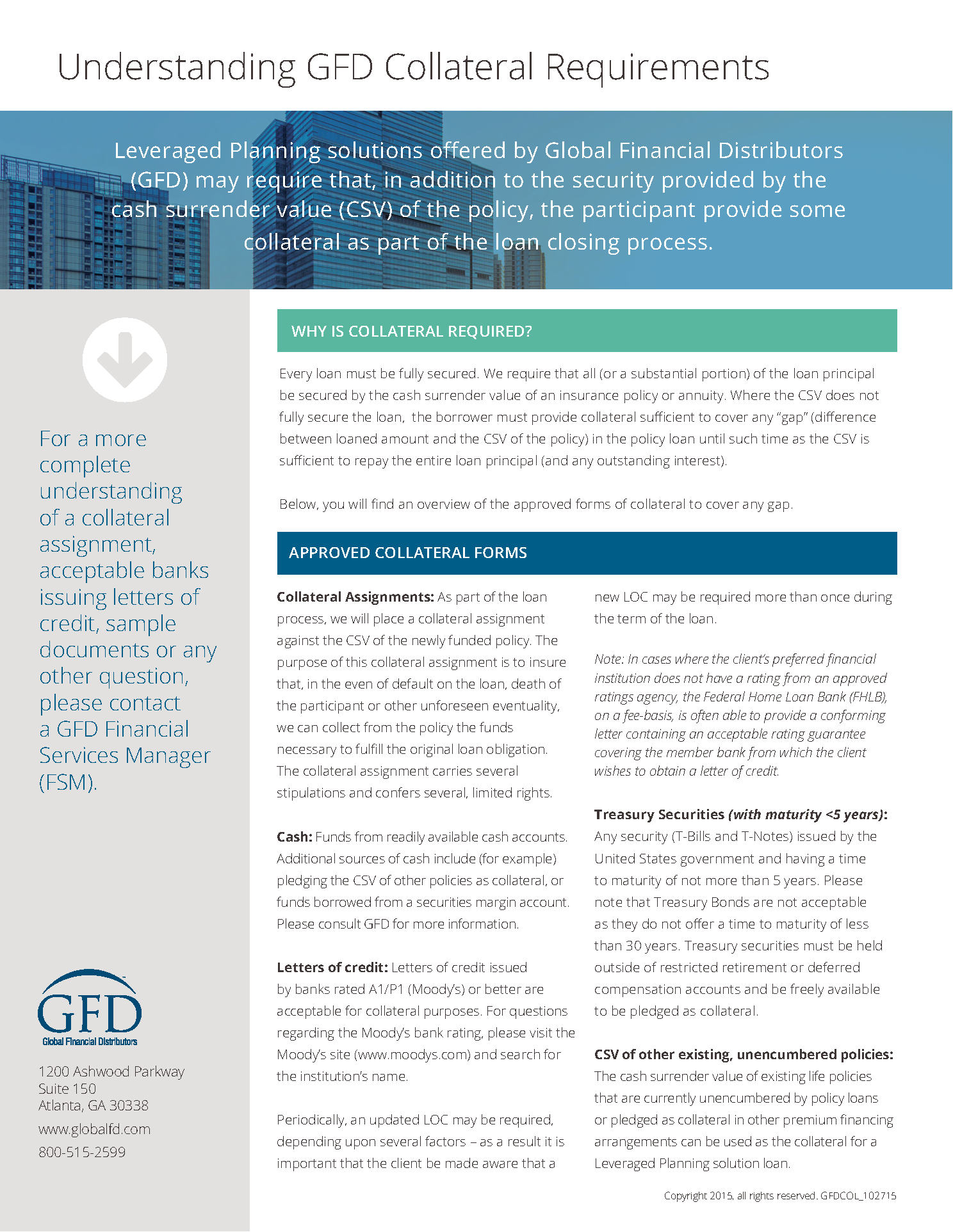 Understanding GFD Collateral Requirements - Global Financial Distibutors